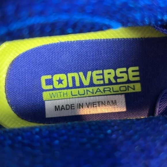 Converse Flyknit High Top Chuck Taylor All Stars Blue 8 - Picture 9 of 10